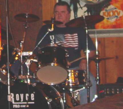 Mark jamming some hot blues music for an enthusiastic audience.